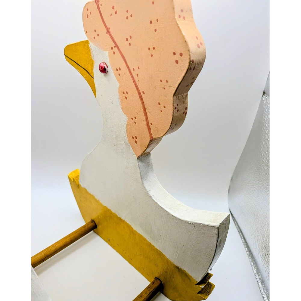 Vintage Wooden Goose Cookbook Countertop Display Rack Adjustable Shelf Cottage - Picture 2 of 10